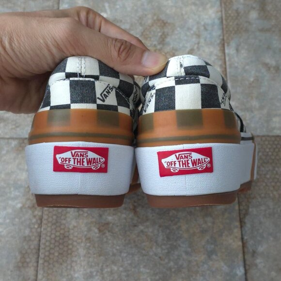 VANS Era Stacked Checkerboard Slip On Canvas Shoes - Picture 5 of 7